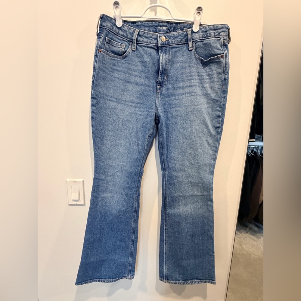 Old Navy extra high rise flare jeans